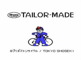 Title screen of Radac Tailor-made on the Nintendo NES.