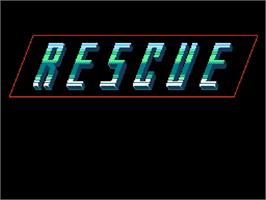 Title screen of Rescue - The Embassy Mission on the Nintendo NES.