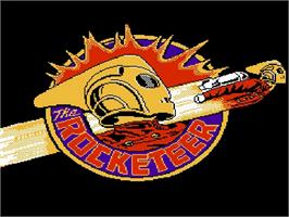 Title screen of Rocketeer, The on the Nintendo NES.