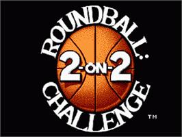 Title screen of Roundball: 2-On-2 Challenge on the Nintendo NES.