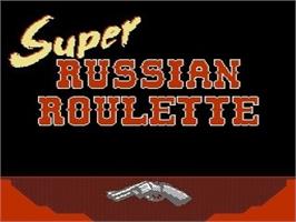 Title screen of Russian Roulette on the Nintendo NES.