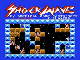 Title screen of Shockwave on the Nintendo NES.