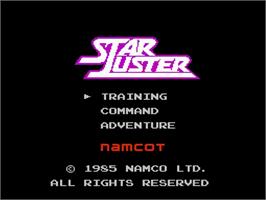 Title screen of Star Luster on the Nintendo NES.