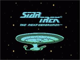 Title screen of Star Trek The Next Generation on the Nintendo NES.