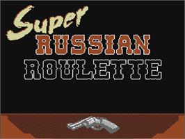 Title screen of Super Russian Roulette on the Nintendo NES.