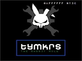 Title screen of TYMKRS - The Rabbit Hole on the Nintendo NES.