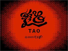 Title screen of Tao on the Nintendo NES.