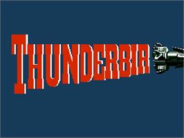 Title screen of Thunderbirds on the Nintendo NES.