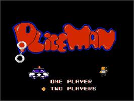 Title screen of Tiles Of Fate on the Nintendo NES.