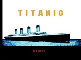 Title screen of Titanic on the Nintendo NES.