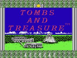 Title screen of Tombs & Treasure on the Nintendo NES.