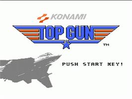 Title screen of Top Gun: The Second Mission on the Nintendo NES.