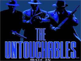 Title screen of Untouchables, The on the Nintendo NES.