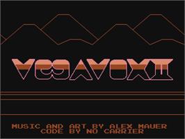Title screen of Vegavox II on the Nintendo NES.