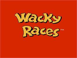 Title screen of Wacky Races on the Nintendo NES.