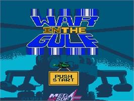 Title screen of War In The Gulf on the Nintendo NES.