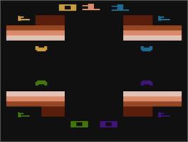 Title screen of Warlords on the Nintendo NES.