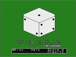 Title screen of Yacht on the Nintendo NES.