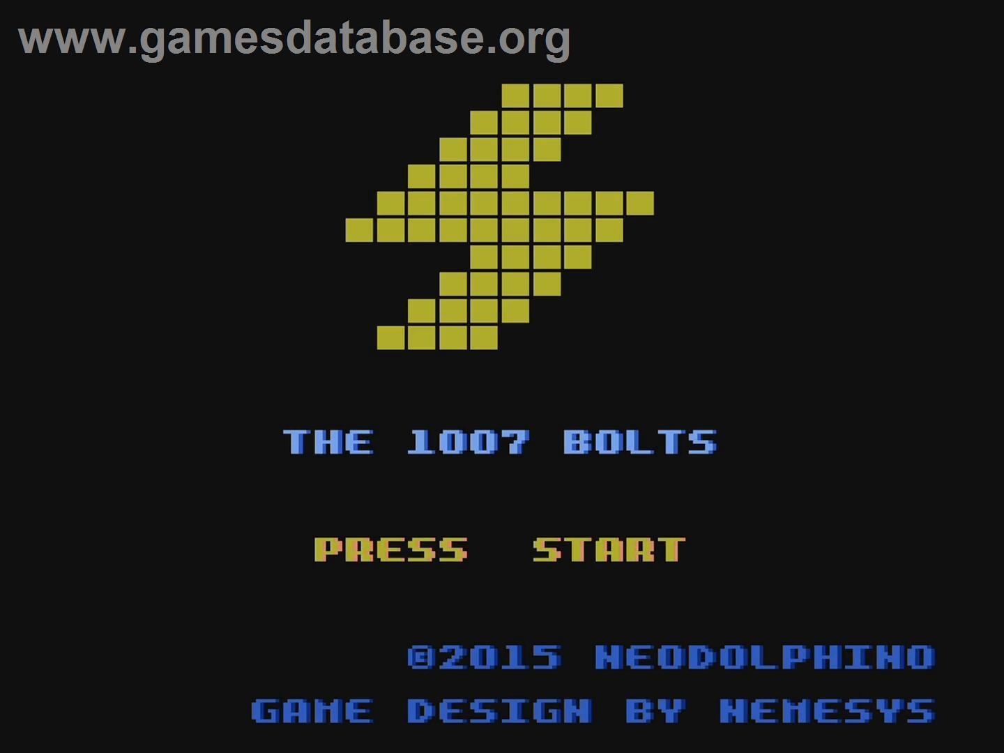 1007 Bolts - Nintendo NES - Artwork - Title Screen