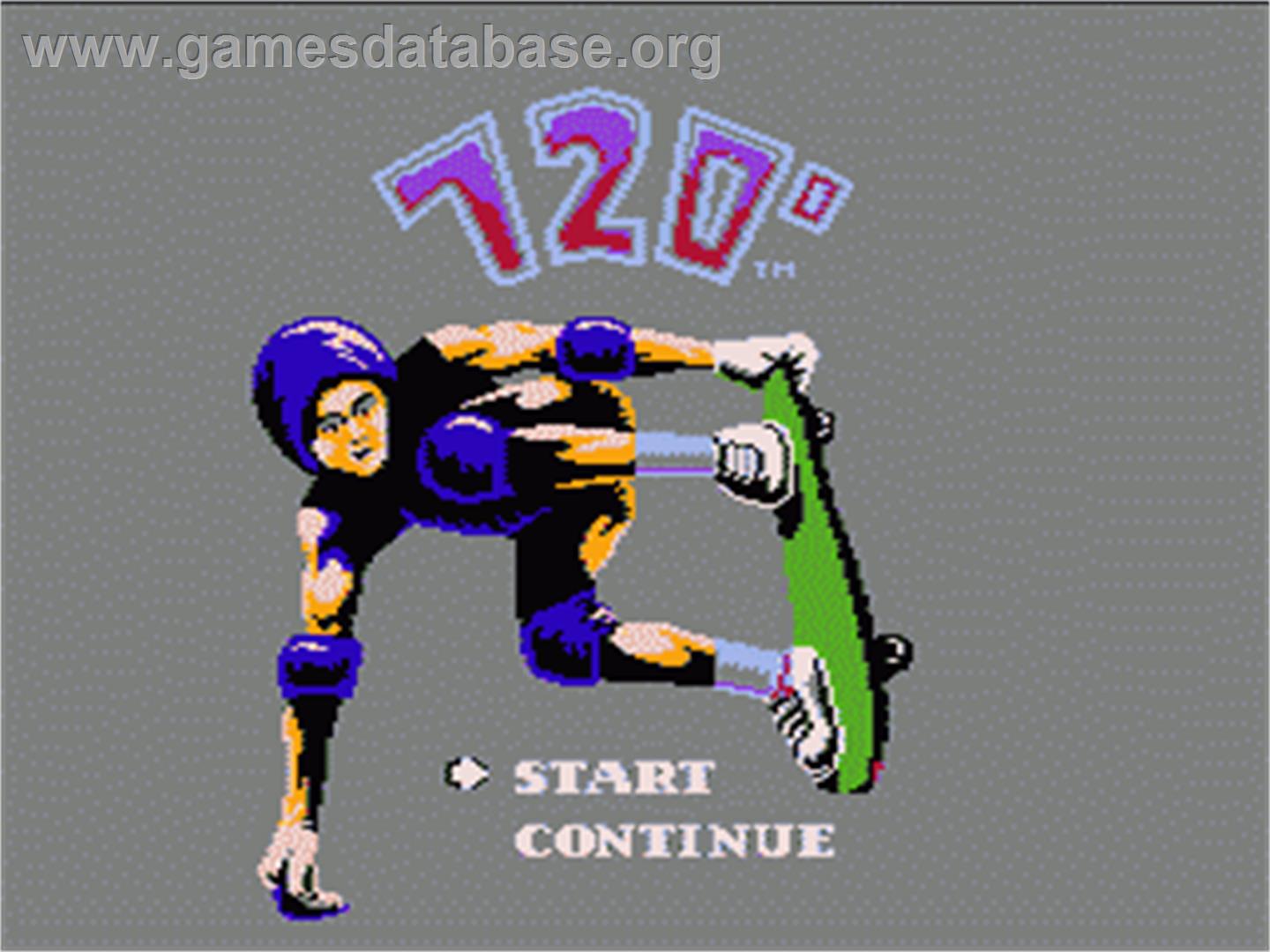 720 Degrees - Nintendo NES - Artwork - Title Screen