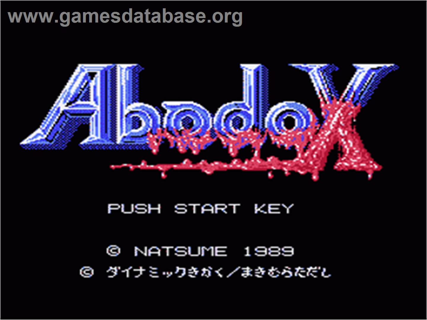 Abadox: The Deadly Inner War - Nintendo NES - Artwork - Title Screen