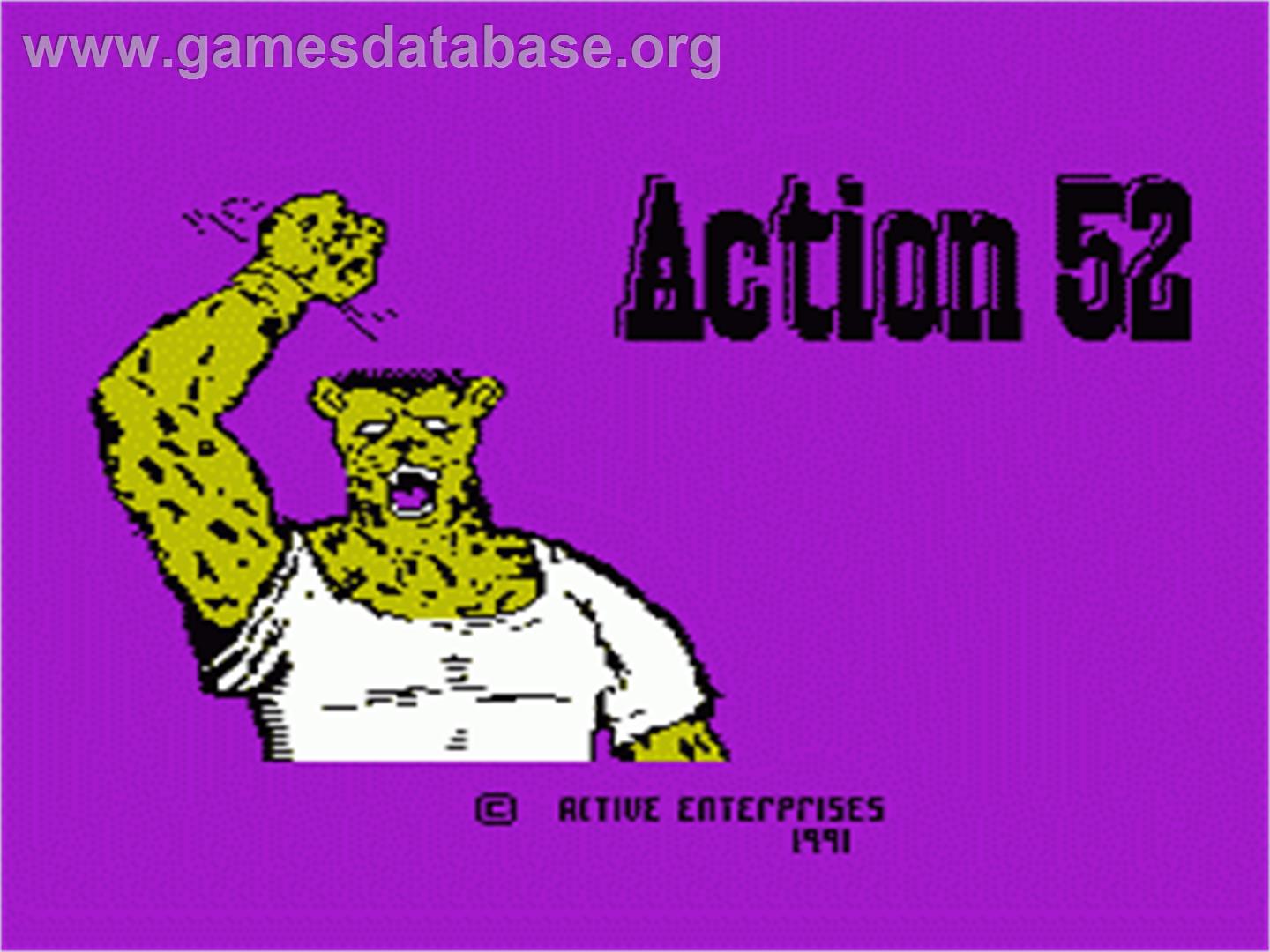 Action 52 - Nintendo NES - Artwork - Title Screen