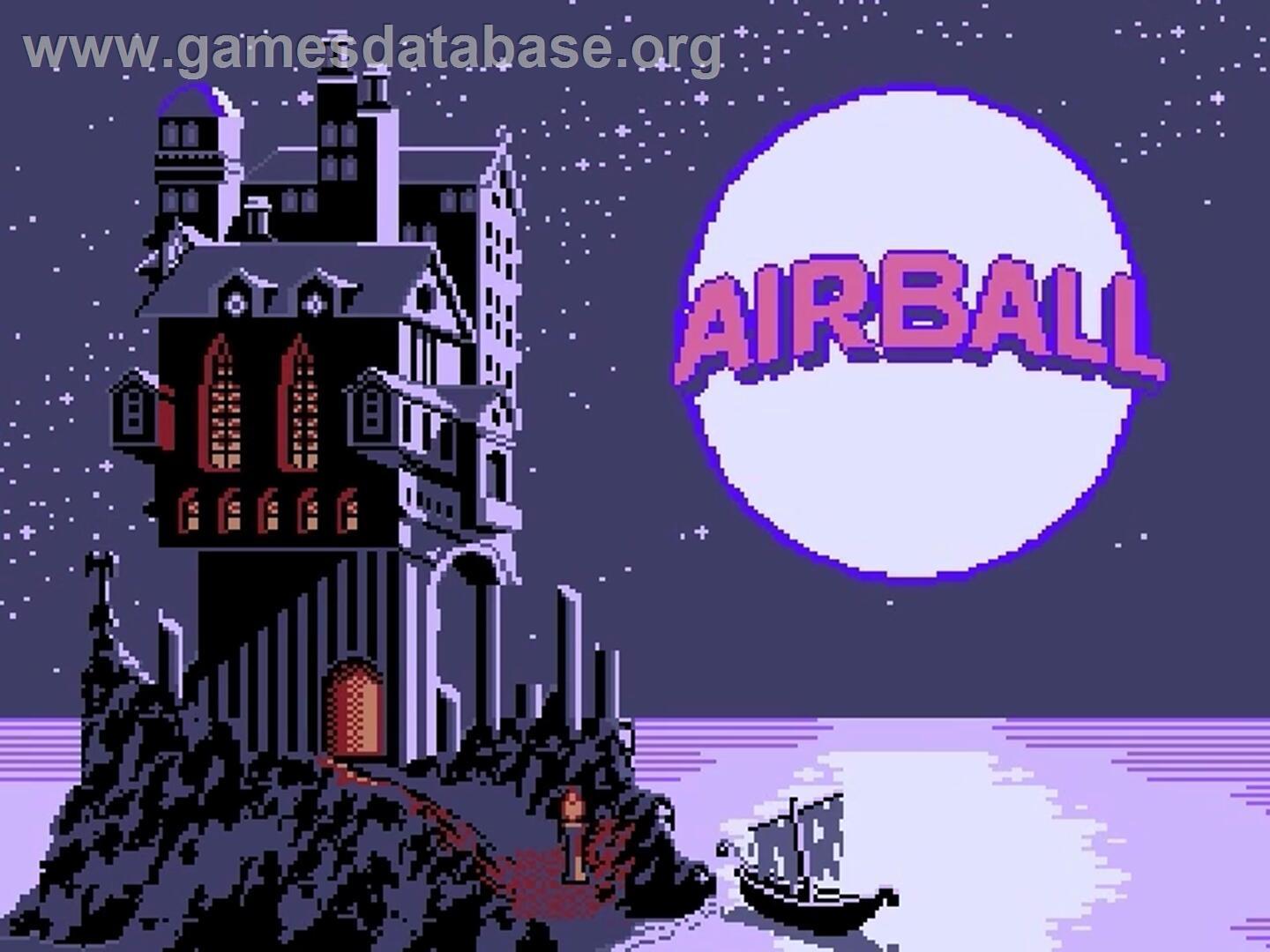 Airball - Nintendo NES - Artwork - Title Screen