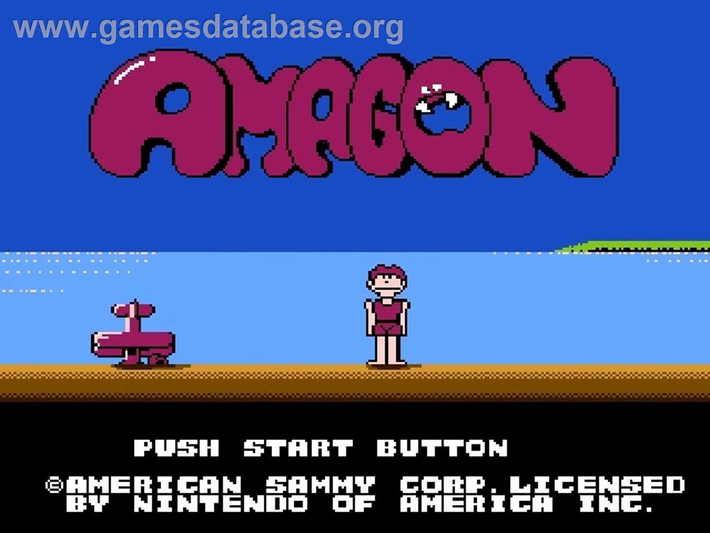 Amagon - Nintendo NES - Artwork - Title Screen