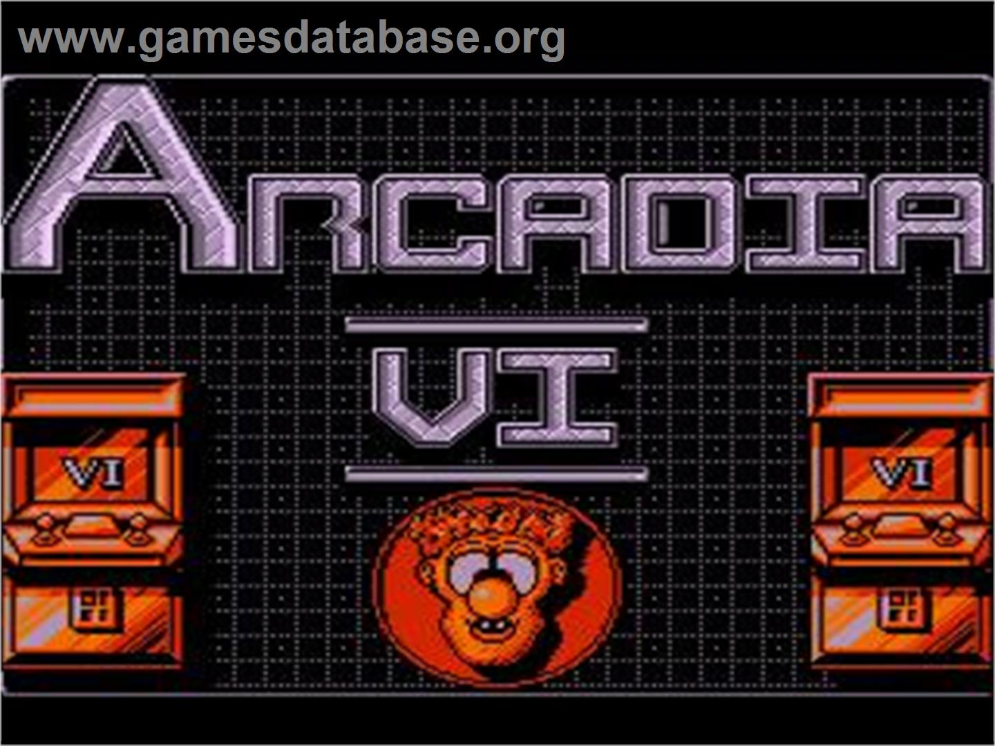 Arcadia 6 - Nintendo NES - Artwork - Title Screen