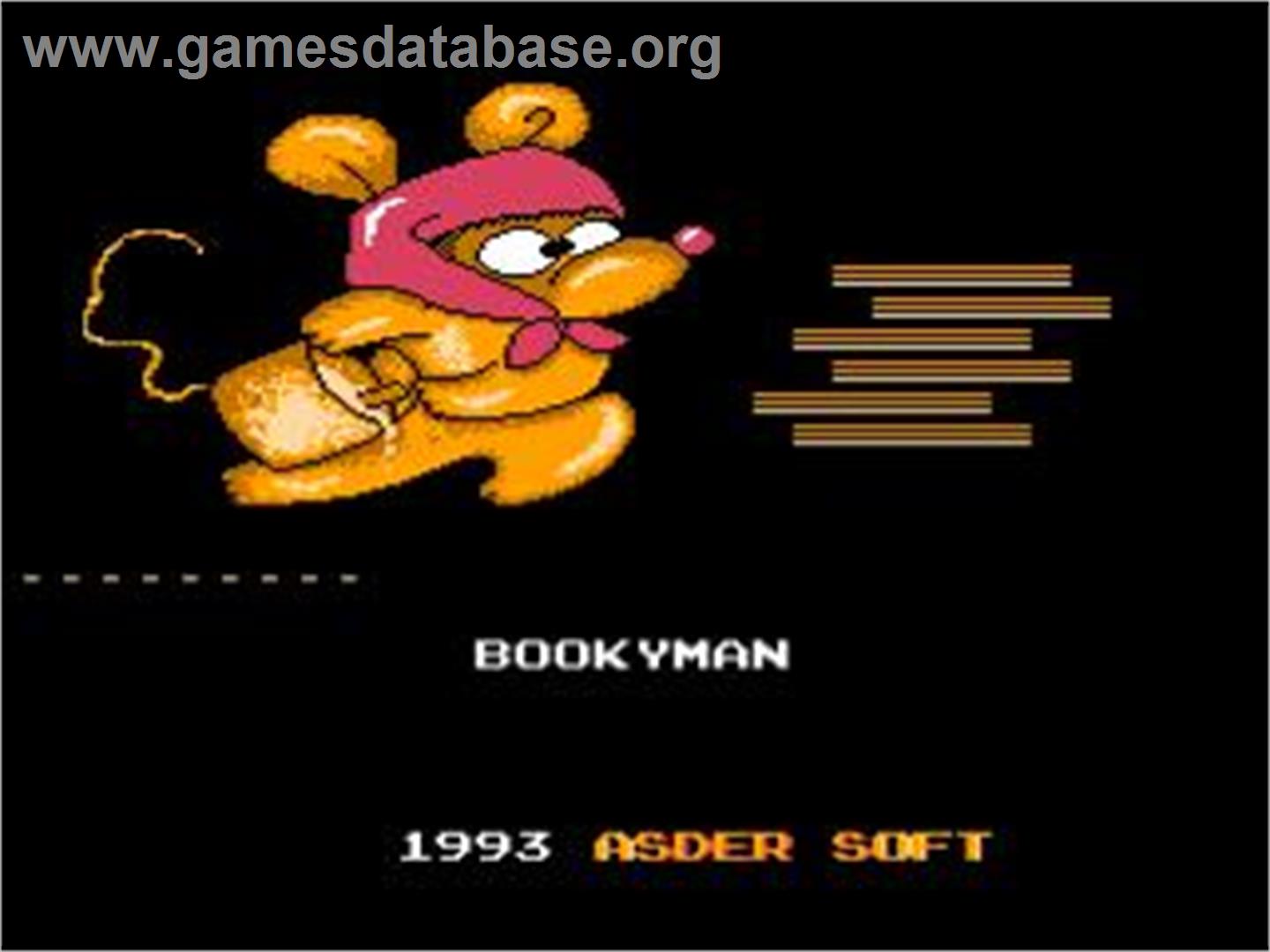 Asder - 20 in 1 - Nintendo NES - Artwork - Title Screen