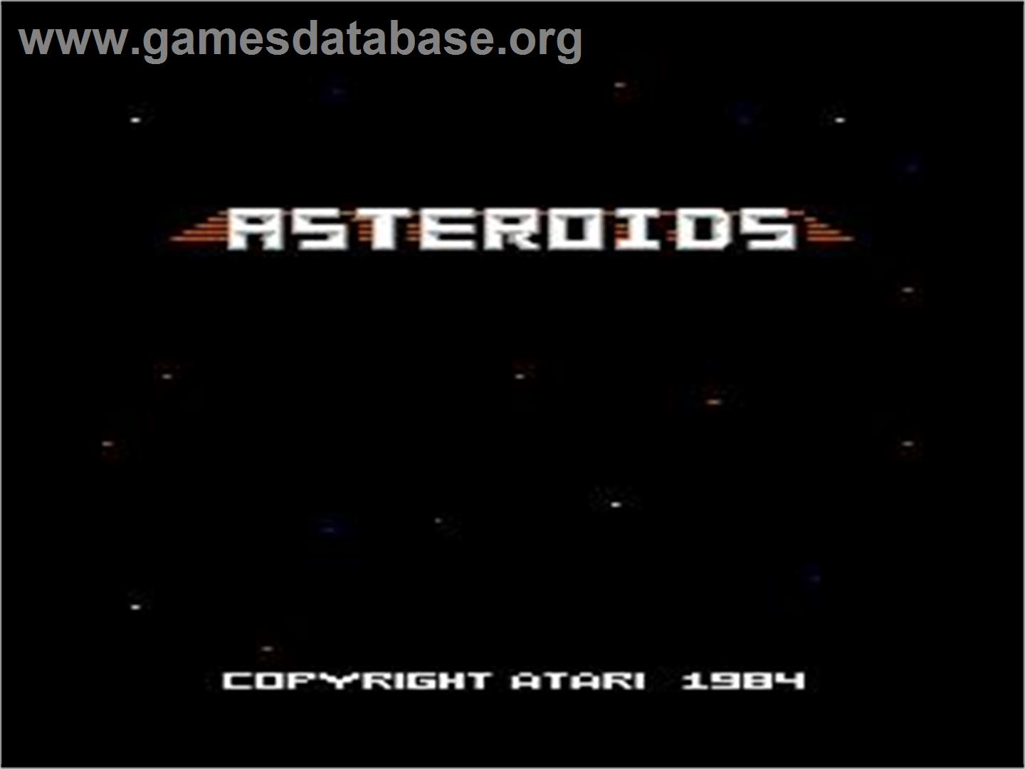 Asteroids - Nintendo NES - Artwork - Title Screen