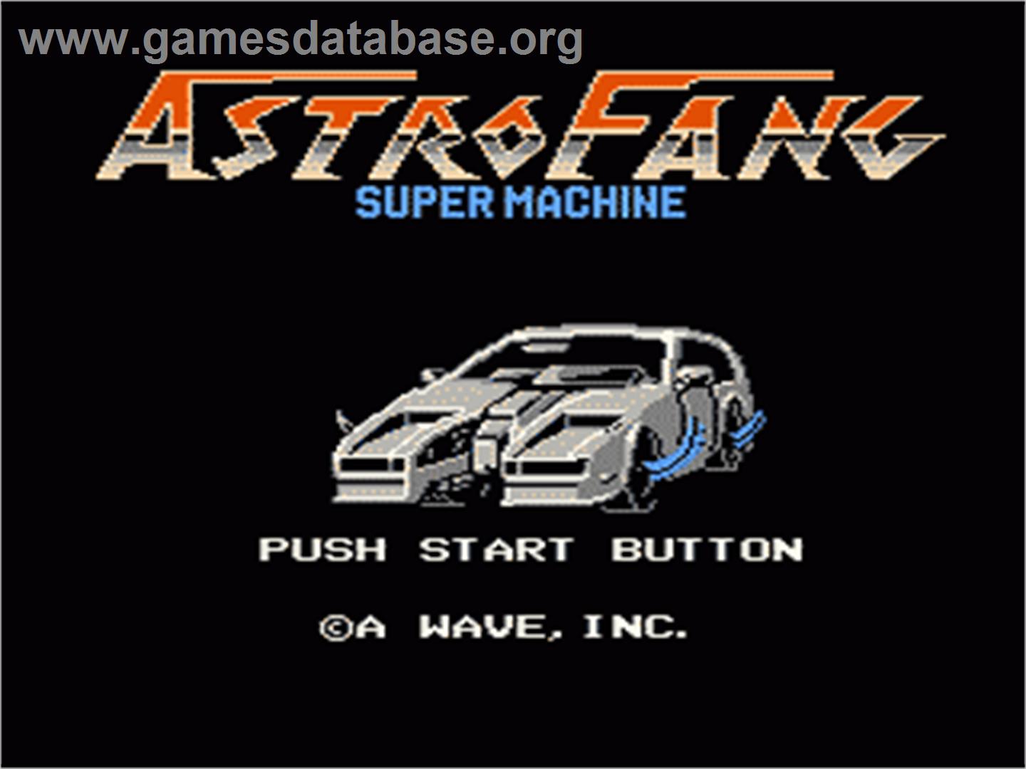 Astro Fang: Super Machine - Nintendo NES - Artwork - Title Screen