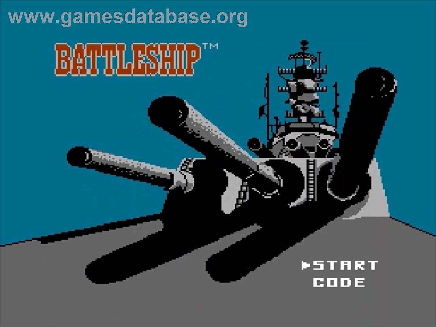 Battleship - Nintendo NES - Artwork - Title Screen