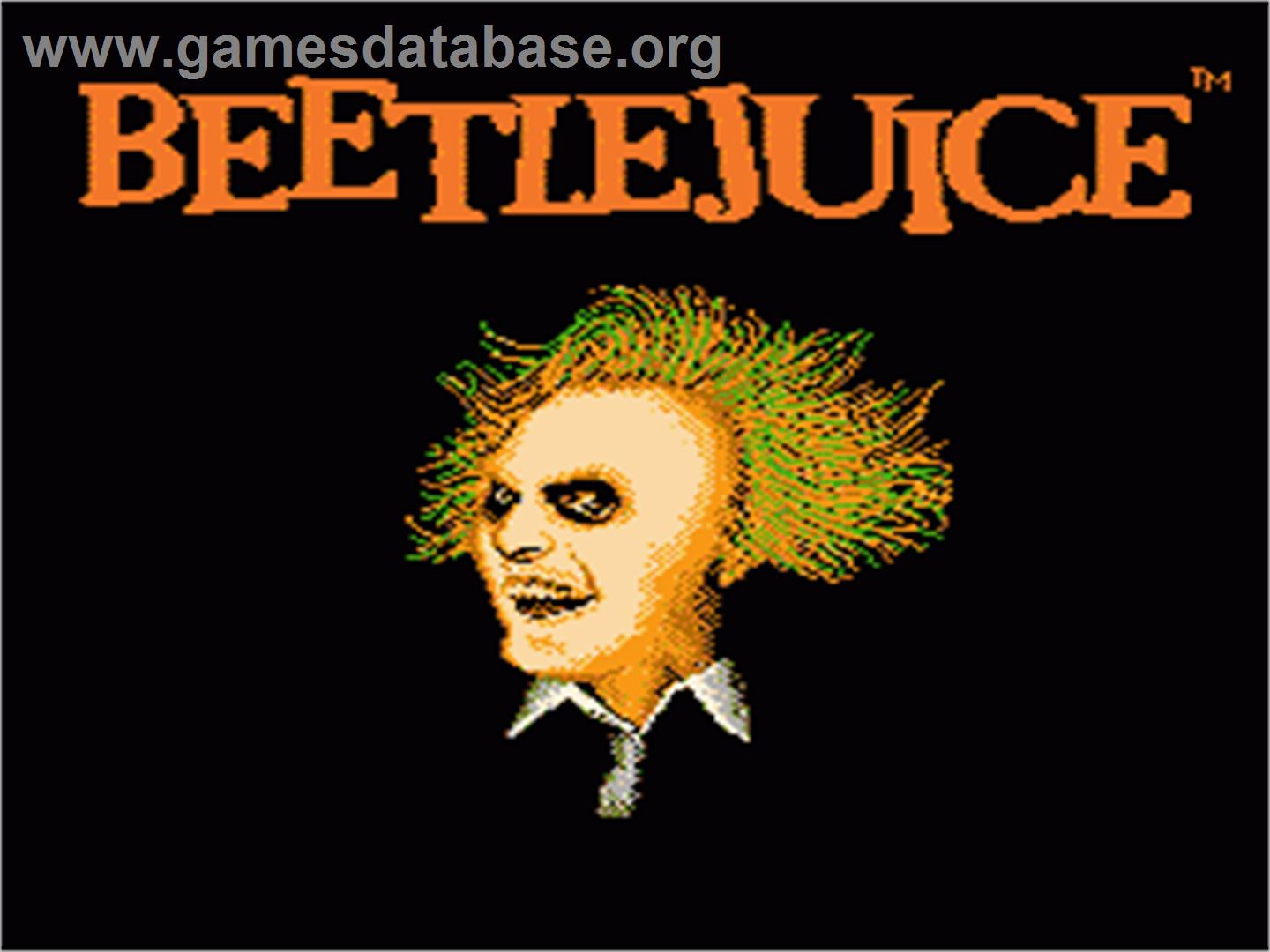 Beetlejuice - Nintendo NES - Artwork - Title Screen