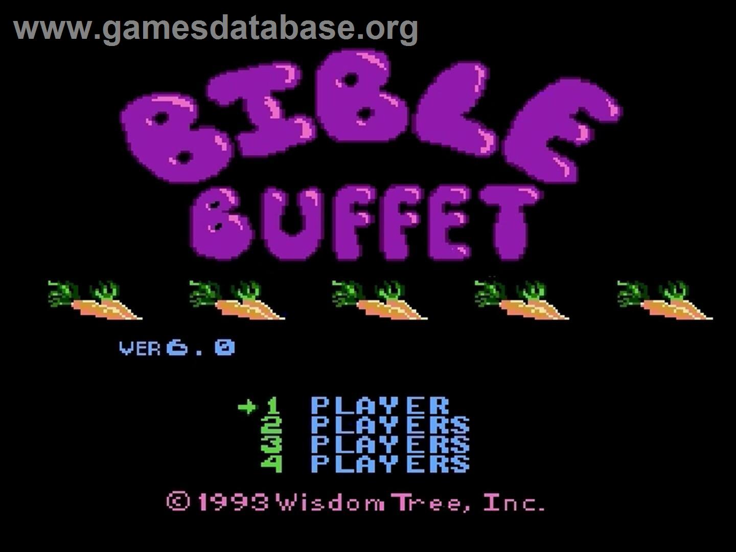Bible Buffet - Nintendo NES - Artwork - Title Screen