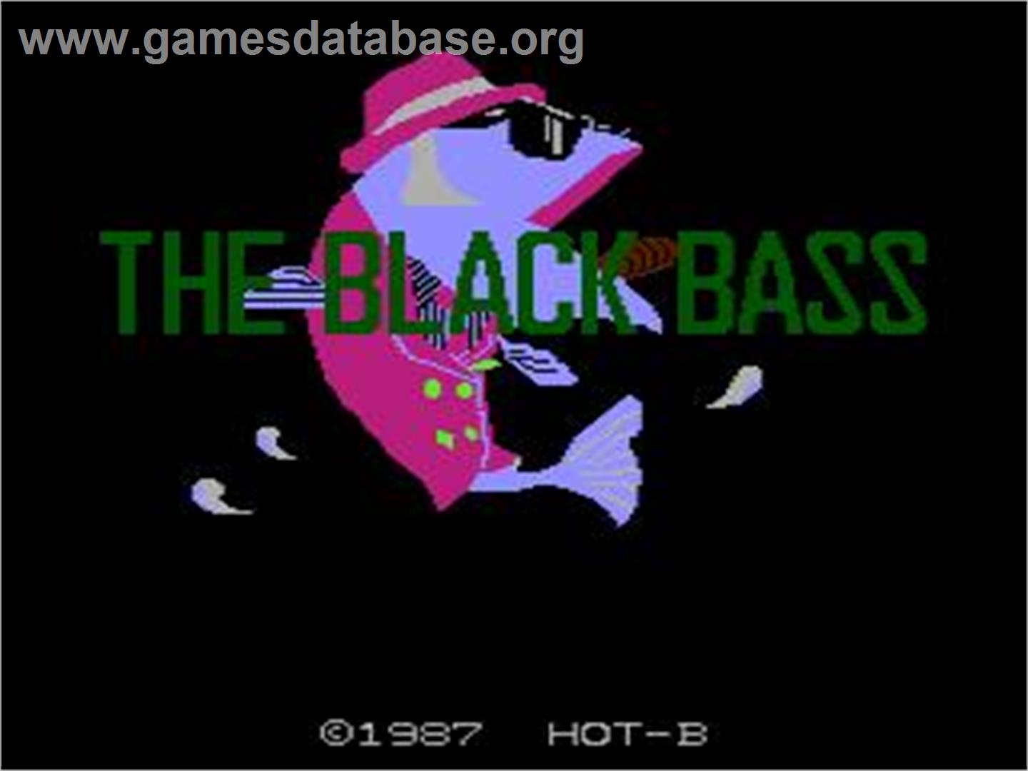 Black Bass, The - Nintendo NES - Artwork - Title Screen
