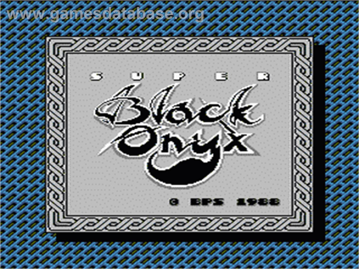 Black Onyx - Nintendo NES - Artwork - Title Screen