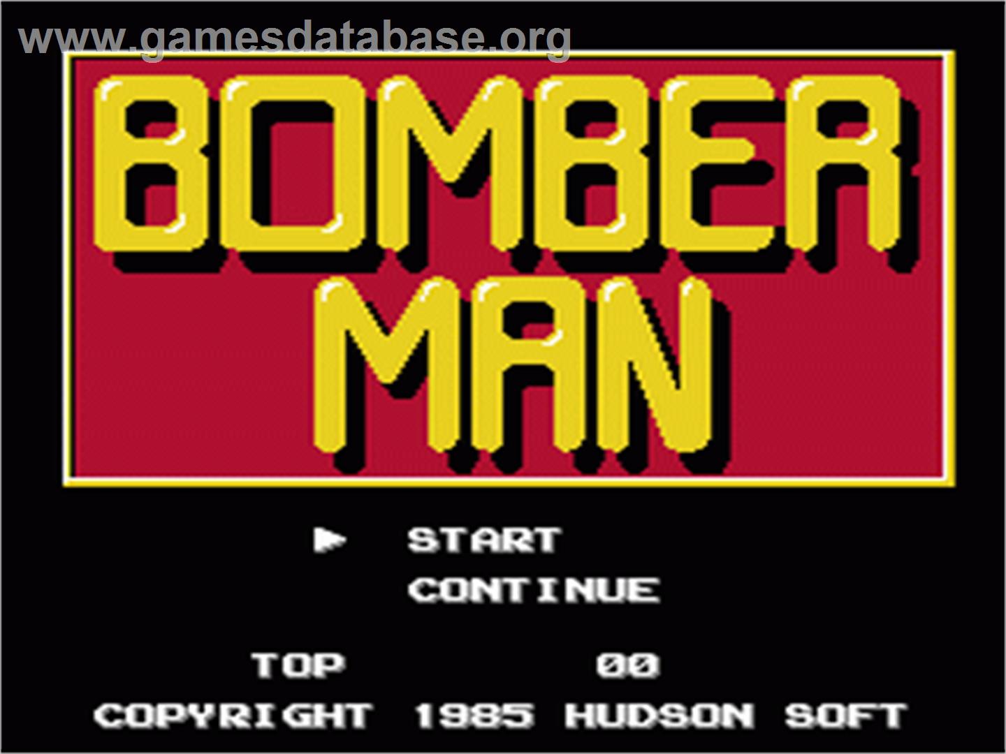 Bomberman - Nintendo NES - Artwork - Title Screen
