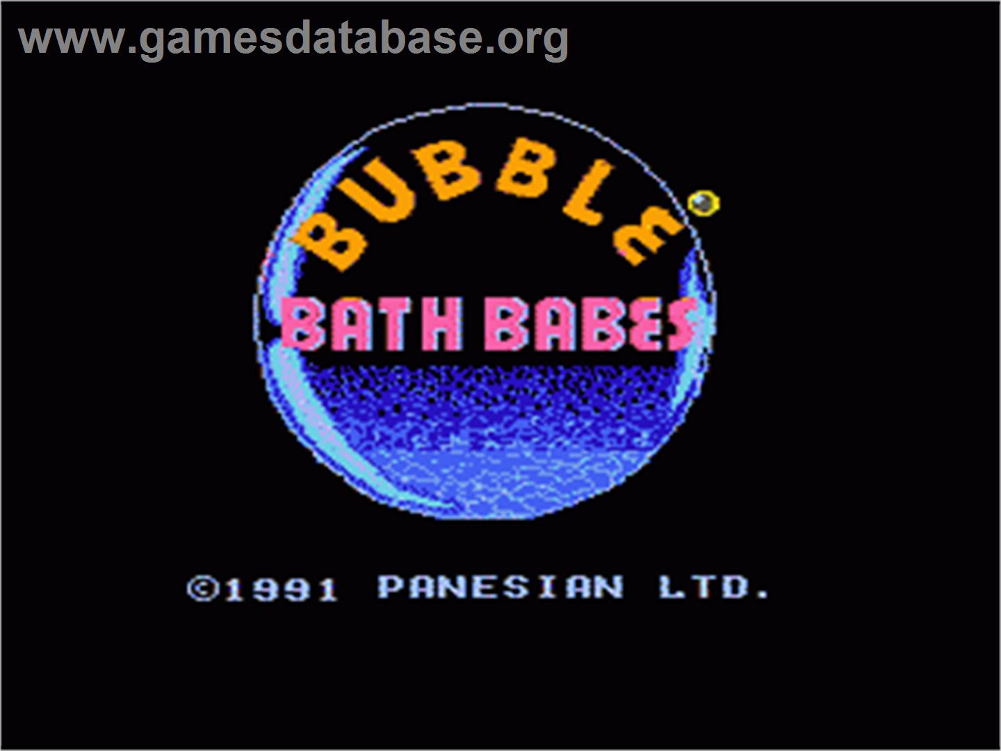 Bubble Bath Babes - Nintendo NES - Artwork - Title Screen