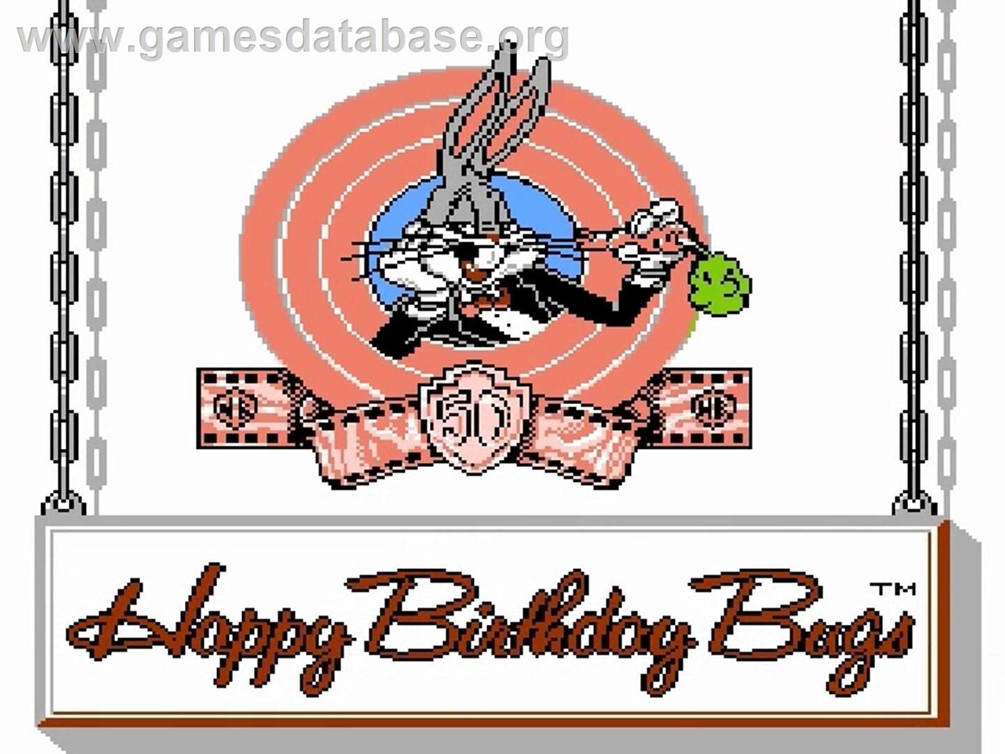 Bugs Bunny Blowout, The - Nintendo NES - Artwork - Title Screen