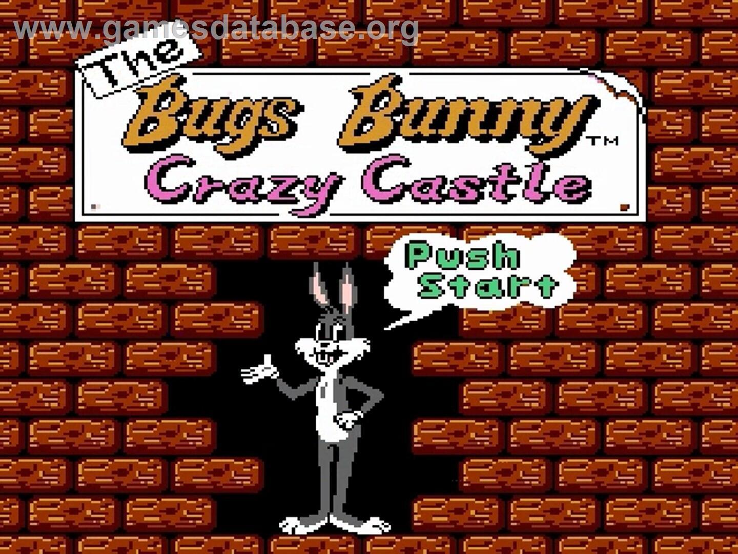 Bugs Bunny Crazy Castle, The - Nintendo NES - Artwork - Title Screen