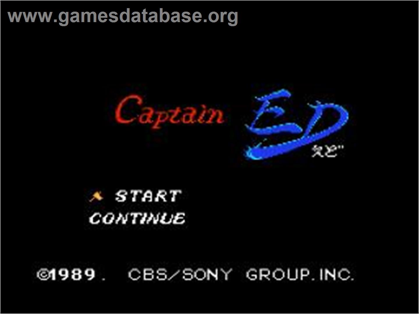 Captain Ed - Nintendo NES - Artwork - Title Screen