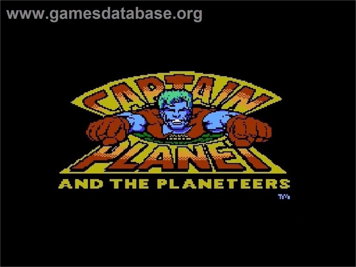 Captain Planet and the Planeteers - Nintendo NES - Artwork - Title Screen