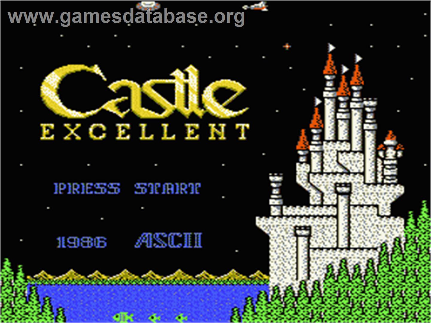 Castle Excellent - Nintendo NES - Artwork - Title Screen