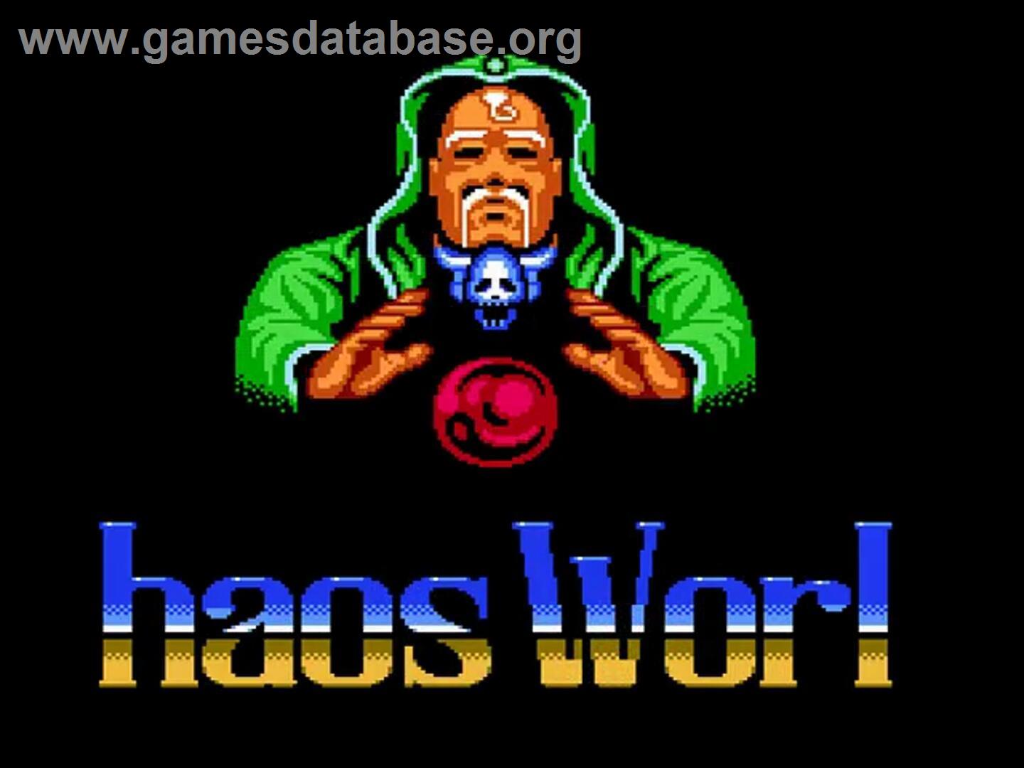 Chaos World - Nintendo NES - Artwork - Title Screen