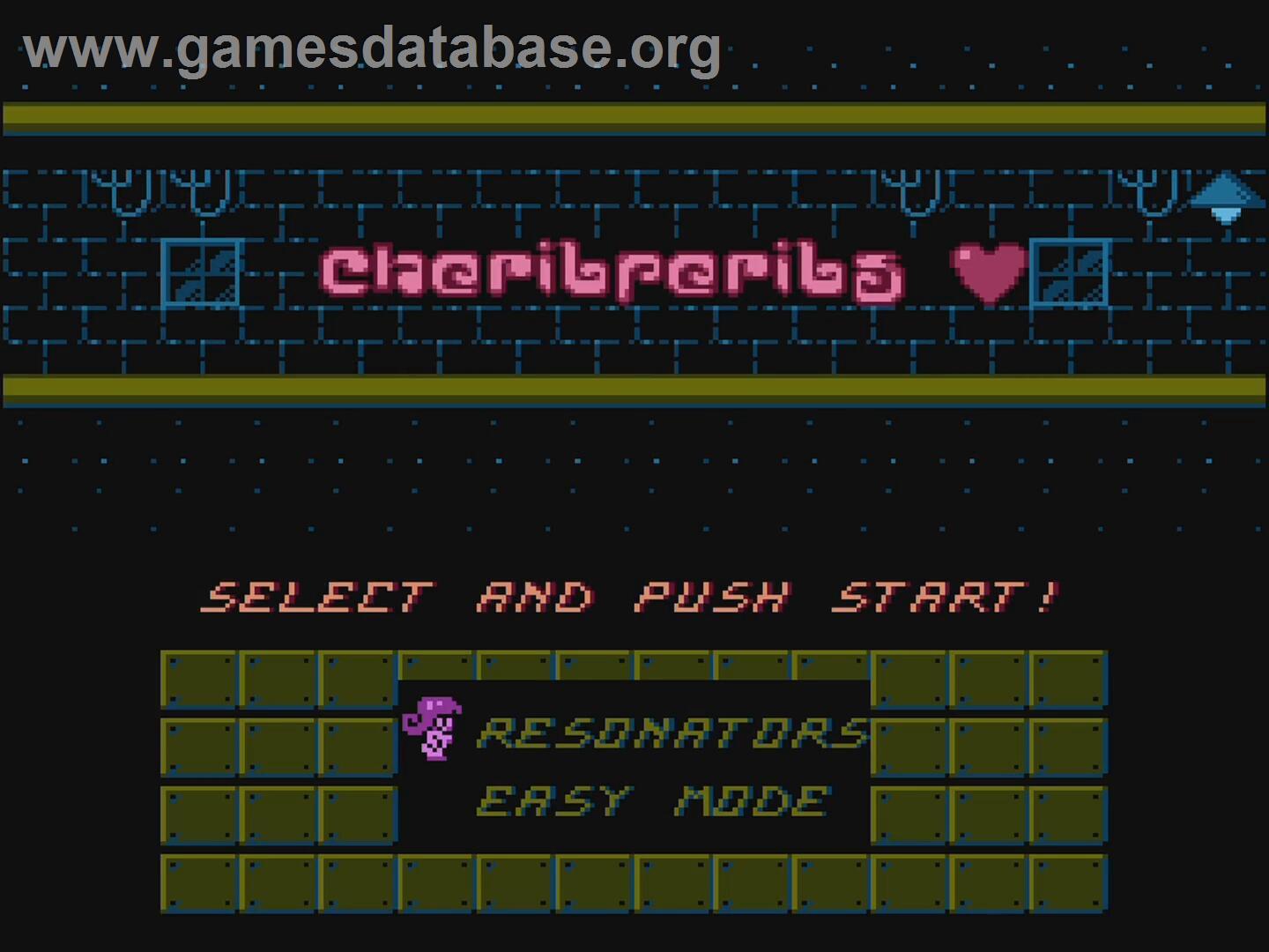 Cheril Perils Classic - Nintendo NES - Artwork - Title Screen