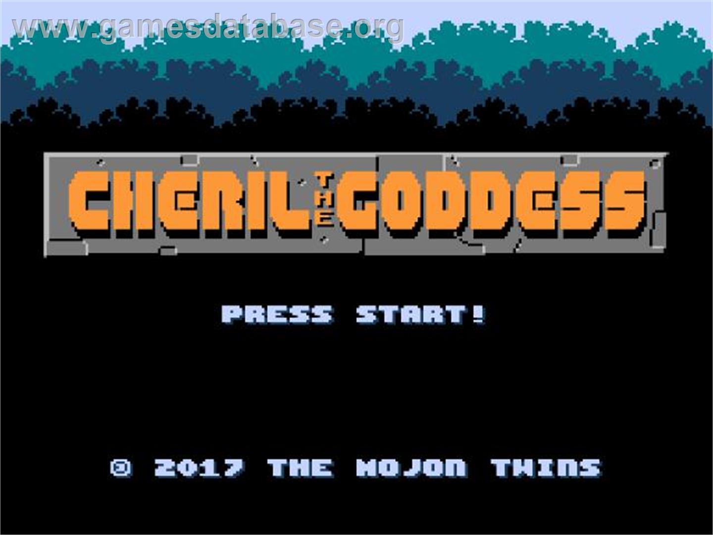 Cheril the Goddess - Nintendo NES - Artwork - Title Screen