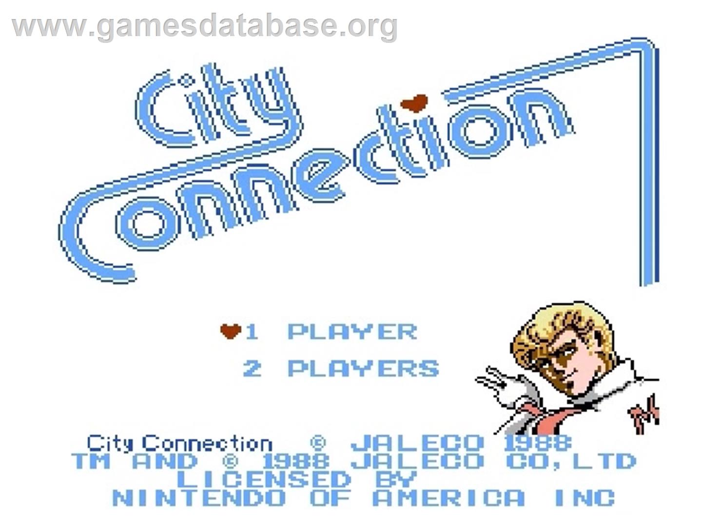 City Connection - Nintendo NES - Artwork - Title Screen