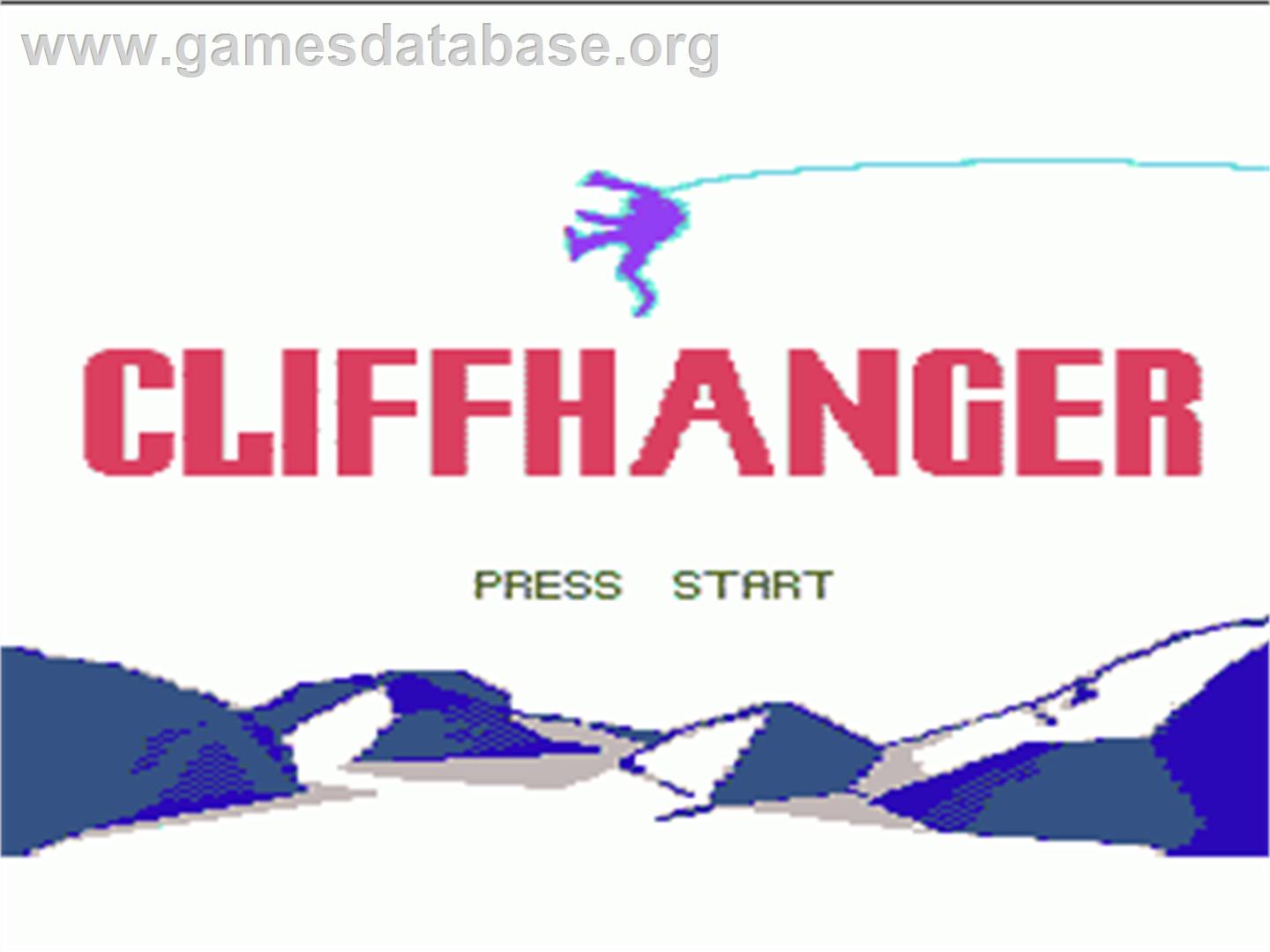 Cliffhanger - Nintendo NES - Artwork - Title Screen