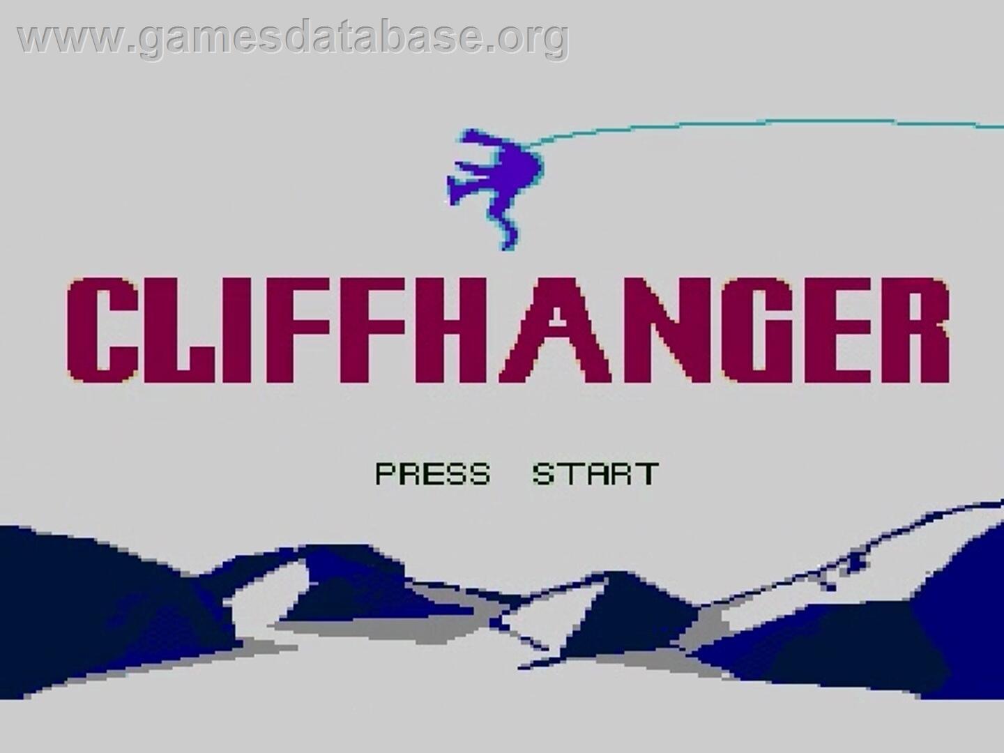 Cliffhanger - Nintendo NES - Artwork - Title Screen